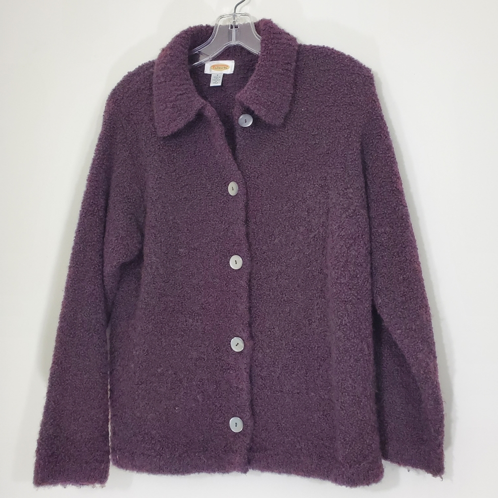 Talbots Purple Wool Sweater, Size Small